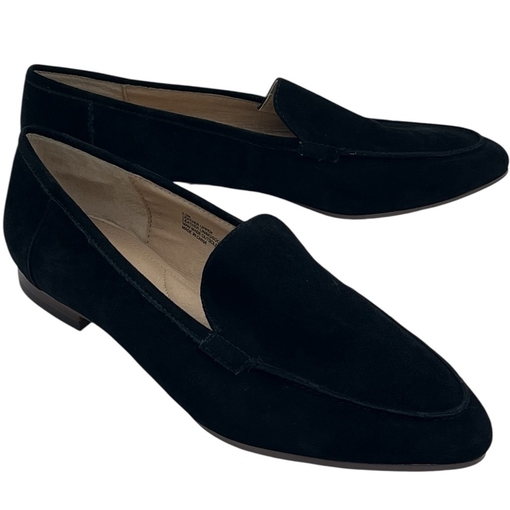 J Jill Leather Loafers Shoes Women’s 9.5 M Black Slip On Flats
